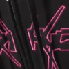 Boxy Mit Print Zip Kapuzenpullover – Spike Error Logo