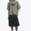 Boxy-Shirt mit kurzen Shorts und Mit Print – kariert, grün – Spyder Boxy-Shirt mit kurzen Shorts und Mit Print – kariert, grün – Spyder