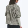 Boxy-Shirt mit kurzen Shorts und Mit Print – kariert, grün – Spyder Boxy-Shirt mit kurzen Shorts und Mit Print – kariert, grün – Spyder