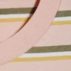 Boxy-T-Shirt aus Baumwolle – Rosa/Khaki-Streifen Boxy-T-Shirt aus Baumwolle – Rosa/Khaki-Streifen