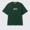 Boxy T-Shirt mit Print – Dunkelgrün – Fntsy Boxy T-Shirt mit Print – Dunkelgrün – Fntsy