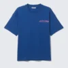 Boxy T-Shirt mit Print – Hellblau – Four Man Gang Boxy T-Shirt mit Print – Hellblau – Four Man Gang