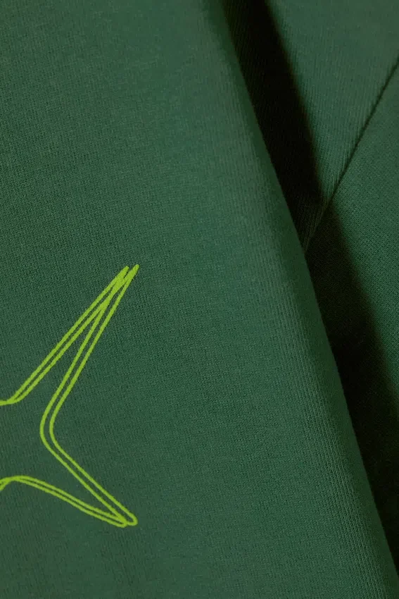 Boxy T-Shirt mit Print – Hypno Green Boxy T-Shirt mit Print – Hypno Green
