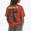 Boxy T-Shirt mit Print – Rot – Nebulith Boxy T-Shirt mit Print – Rot – Nebulith