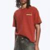 Boxy T-Shirt mit Print – Rot – Nebulith Boxy T-Shirt mit Print – Rot – Nebulith