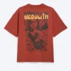 Boxy T-Shirt mit Print – Rot – Nebulith Boxy T-Shirt mit Print – Rot – Nebulith