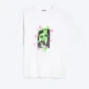 Boxy T-Shirt mit Print – Weiß – Face Off Boxy T-Shirt mit Print – Weiß – Face Off