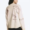 Boxy-Top mit Langarm und Print – Hellbeige – Street-Print Boxy-Top mit Langarm und Print – Hellbeige – Street-Print