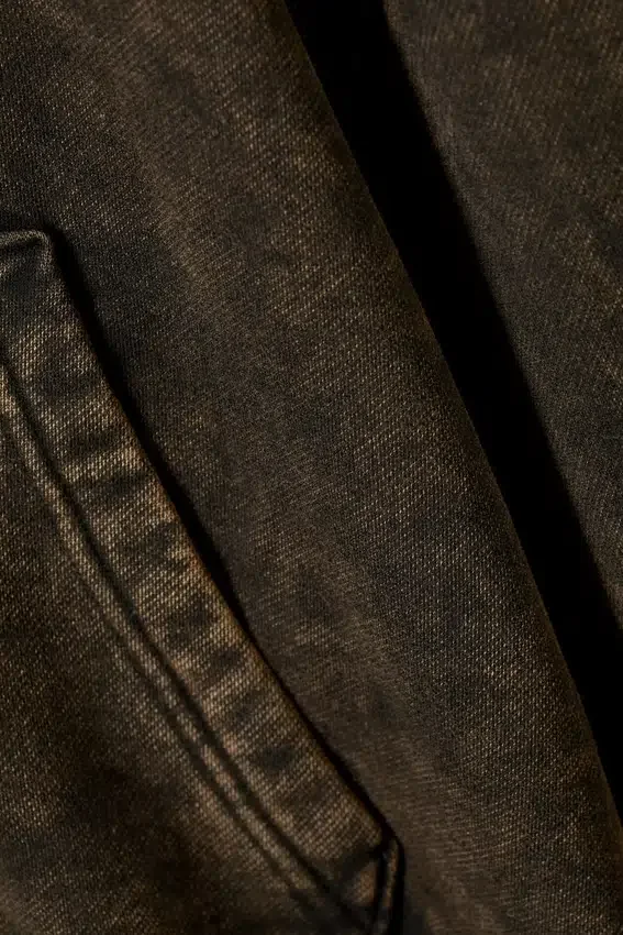 Boxy Washed Zip Kapuzenpullover – Washed Brown Boxy Washed Zip Kapuzenpullover – Washed Brown
