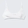 Bralette mit U-Ausschnitt und Pointelle-Muster – Weiß Bralette mit U-Ausschnitt und Pointelle-Muster – Weiß