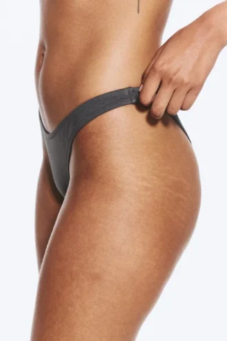 Brasilianischer Mini-Bikini-Slip – Dunkelgrau