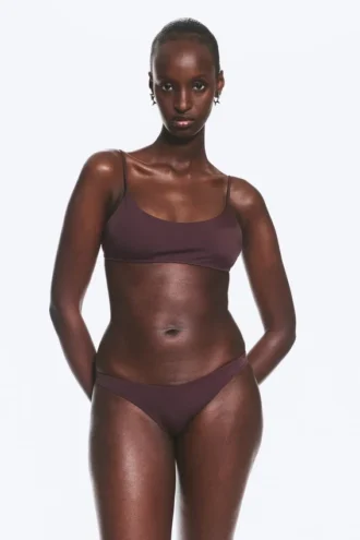 Brasilianischer Mini-Bikini-Slip – Dunkelrot