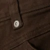 Capri-Hose mit extrem niedriger Leibhöhe – Dunkelbraun Capri-Hose mit extrem niedriger Leibhöhe – Dunkelbraun