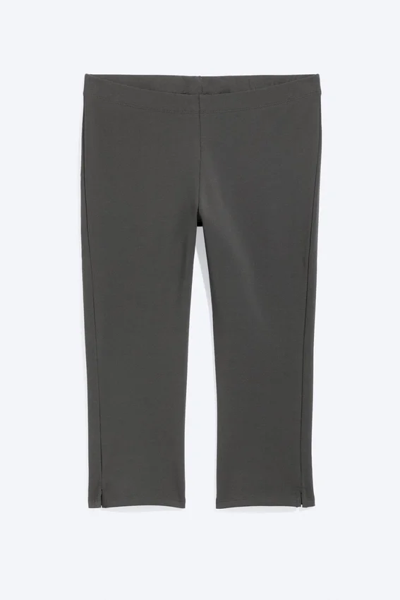 Capri-Hose mit mittlerer Leibhöhe – Dunkelgrau Capri-Hose mit mittlerer Leibhöhe – Dunkelgrau