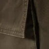 Cargohose mit niedriger Leibhöhe und weitem Bein – Dunkelkhaki Cargohose mit niedriger Leibhöhe und weitem Bein – Dunkelkhaki