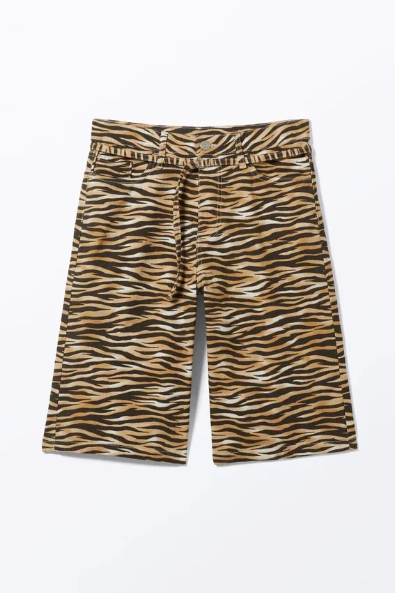 Cargoshorts aus Baumwolltwill mit niedriger Leibhöhe – Tigerstreifen Cargoshorts aus Baumwolltwill mit niedriger Leibhöhe – Tigerstreifen