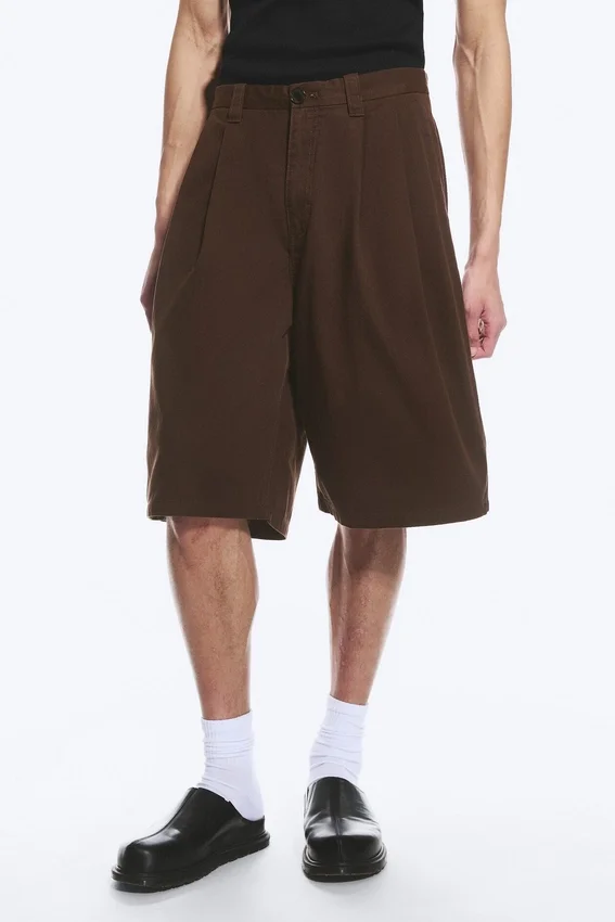 Chino-Shorts aus Baumwolle – Dunkelbraun Chino-Shorts aus Baumwolle – Dunkelbraun