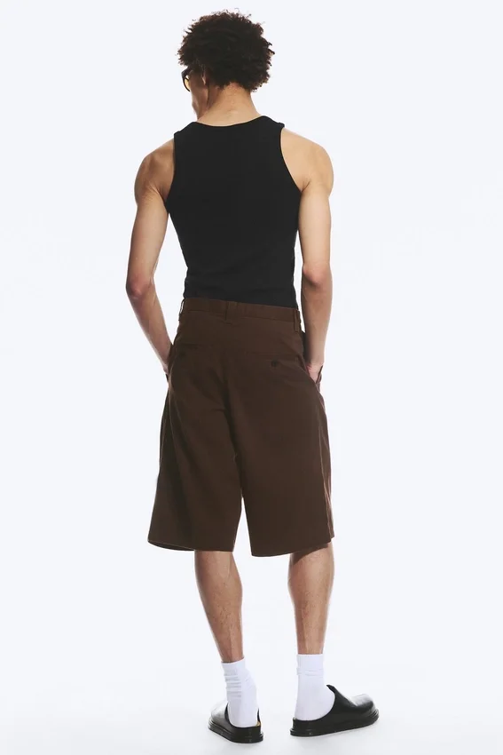 Chino-Shorts aus Baumwolle – Dunkelbraun Chino-Shorts aus Baumwolle – Dunkelbraun