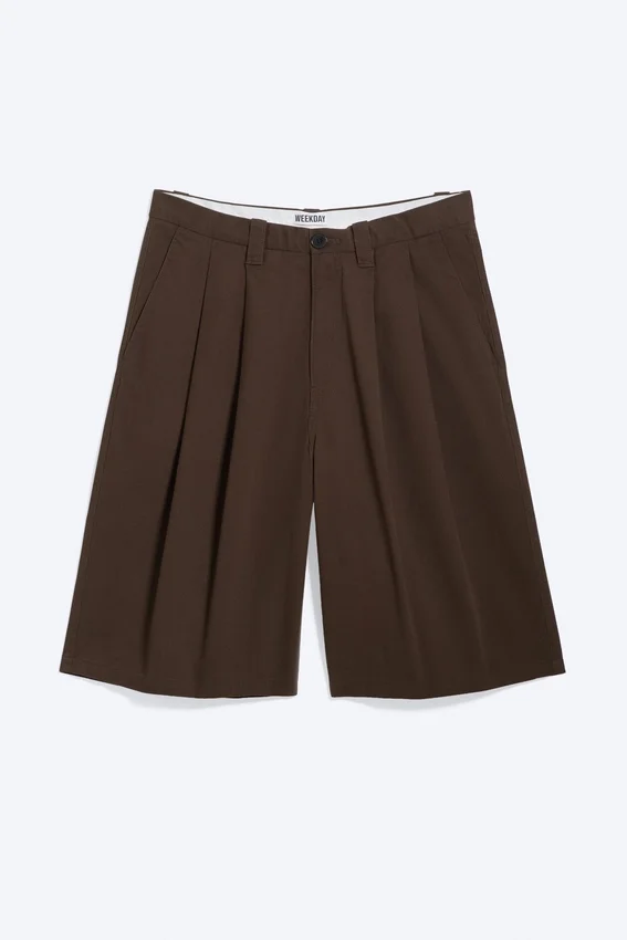 Chino-Shorts aus Baumwolle – Dunkelbraun Chino-Shorts aus Baumwolle – Dunkelbraun