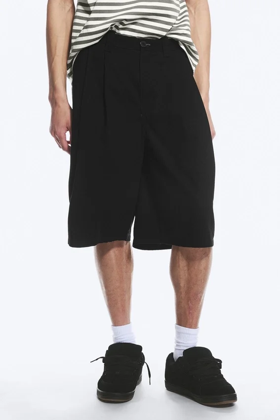Chino-Shorts aus Baumwolle – Schwarz Chino-Shorts aus Baumwolle – Schwarz