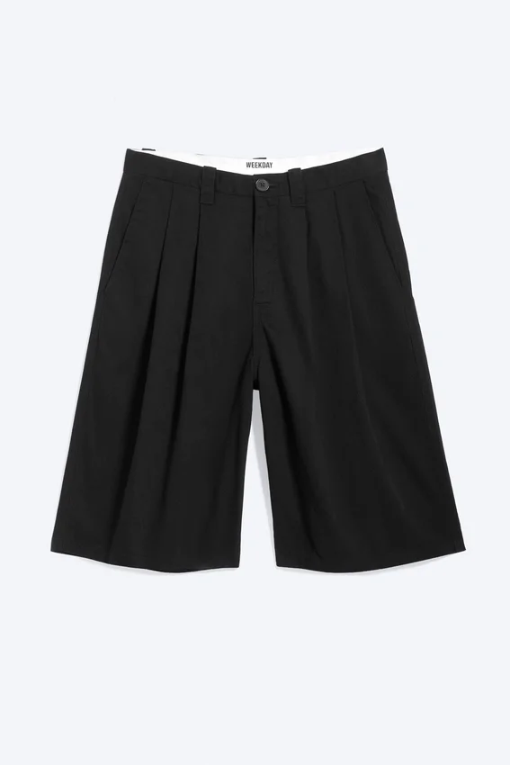 Chino-Shorts aus Baumwolle – Schwarz Chino-Shorts aus Baumwolle – Schwarz