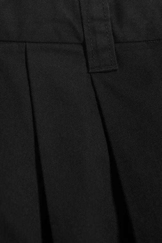 Chino-Shorts aus Baumwolle – Schwarz Chino-Shorts aus Baumwolle – Schwarz