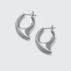 Claw-Creolen – Silber