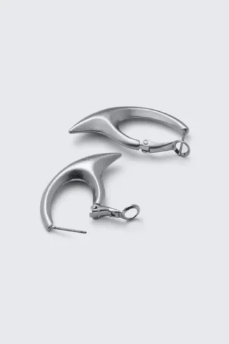 Claw-Creolen – Silber