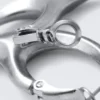 Claw-Creolen – Silber