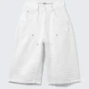 Cm X Lb Dunno White Unisex-Carpenter-Jorts – Weiß | Cheap Monday Gb Cm X Lb Dunno White Unisex-Carpenter-Jorts – Weiß | Cheap Monday Gb