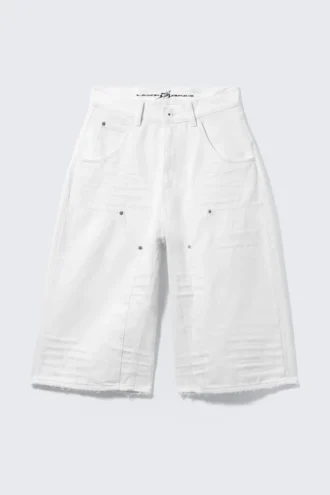 Cm X Lb Dunno White Unisex-Carpenter-Jorts – Weiß | Cheap Monday Gb