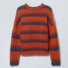 Connor Pullover aus Wollmischung – Blau-rote Streifen