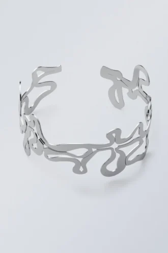 Curl Choker-Halskette – Silber