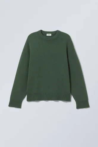Cypher Oversize-Pullover – Dunkelgrün