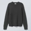 Daniel Relaxed Distressed Pullover – Dunkelgrau Daniel Relaxed Distressed Pullover – Dunkelgrau