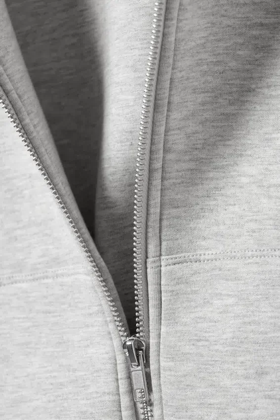 Danni Scuba Zip Kapuzenpullover – Grau meliert Danni Scuba Zip Kapuzenpullover – Grau meliert