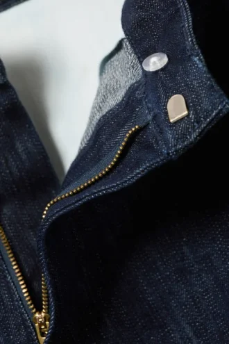Denim-Anzughose in Relaxed Fit – Slub Rinse – Dunkelblau Denim-Anzughose in Relaxed Fit – Slub Rinse – Dunkelblau