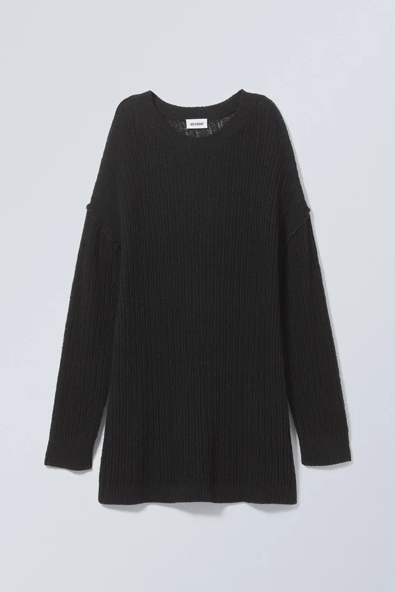 Dilaria Oversize-Pullover – Schwarz Dilaria Oversize-Pullover – Schwarz