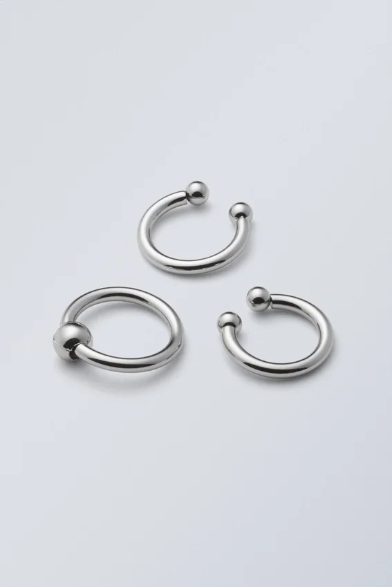 Dot Ball Ring-Set – Silber Dot Ball Ring-Set – Silber