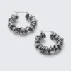 Draht-Ohrringe – Silber Draht-Ohrringe – Silber