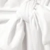 Drapiertes Minikleid mit Bindeband vorne – Weiß Drapiertes Minikleid mit Bindeband vorne – Weiß