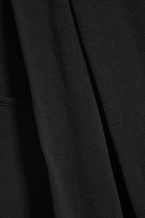 Drapiertes Neckholder-Top – Schwarz Drapiertes Neckholder-Top – Schwarz