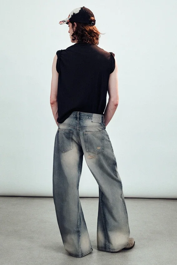 Drift Low Rise Loose Barrel Jeans – Mittelblau – Mittelblau Drift Low Rise Loose Barrel Jeans – Mittelblau – Mittelblau