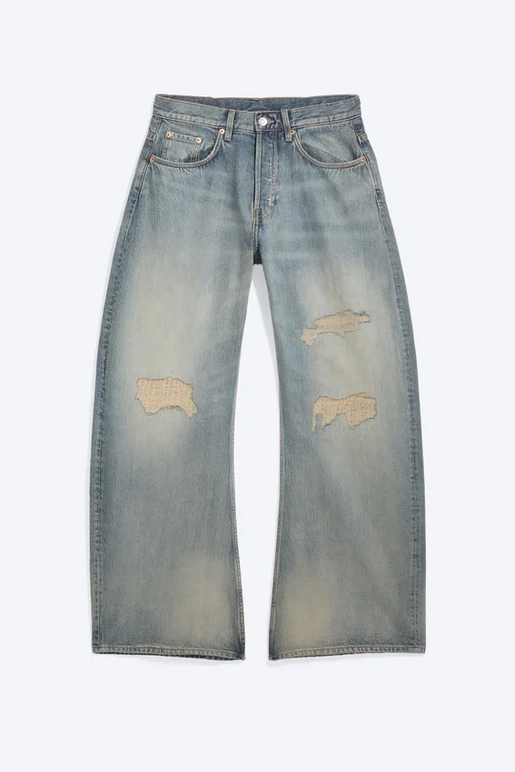 Drift Low Rise Loose Barrel Jeans – Mittelblau – Mittelblau Drift Low Rise Loose Barrel Jeans – Mittelblau – Mittelblau