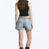 Duchess Low Rise Distressed Mini-Jeansshorts – Port Blue – Hellblau Duchess Low Rise Distressed Mini-Jeansshorts – Port Blue – Hellblau