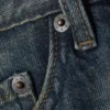 Duchess Mini-Jeans-Shorts mit niedriger Leibhöhe und Distressed-Look – Baltisches Blau – Dunkelblau Duchess Mini-Jeans-Shorts mit niedriger Leibhöhe und Distressed-Look – Baltisches Blau – Dunkelblau