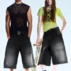 Dunno Unisex Loose Fit Carpenter Jorts – Black Web – Schwarz | Cheap Monday GB Dunno Unisex Loose Fit Carpenter Jorts – Black Web – Schwarz | Cheap Monday GB