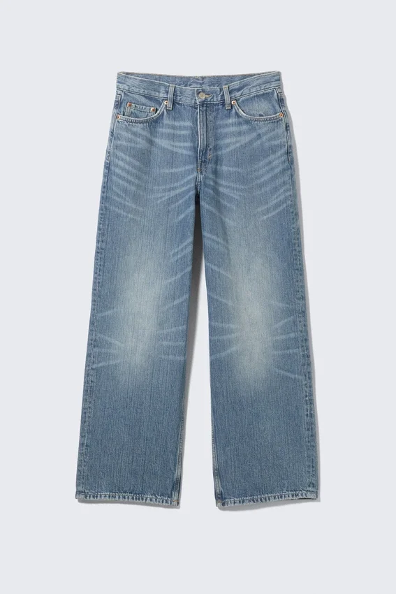 Dynasty Low Rise Loose Wide Jeans – Blue Stream – Mittelblau Dynasty Low Rise Loose Wide Jeans – Blue Stream – Mittelblau