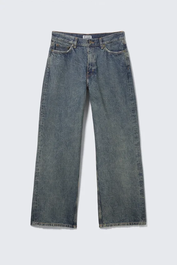 Dynasty Low Rise Loose Wide Leg Jeans – Tuscon Blue – Mittelblau Dynasty Low Rise Loose Wide Leg Jeans – Tuscon Blue – Mittelblau