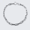 Edelstahl-Kettenhalskette – Silber Edelstahl-Kettenhalskette – Silber